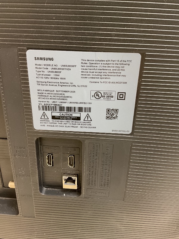Photo 6 of Samsung 65-Inch Class Crystal UHD U8000F 4K Smart TV (2025 Model) Endless Free Content, Processor, MetalStream Design, Knox Security, Alexa Built-in