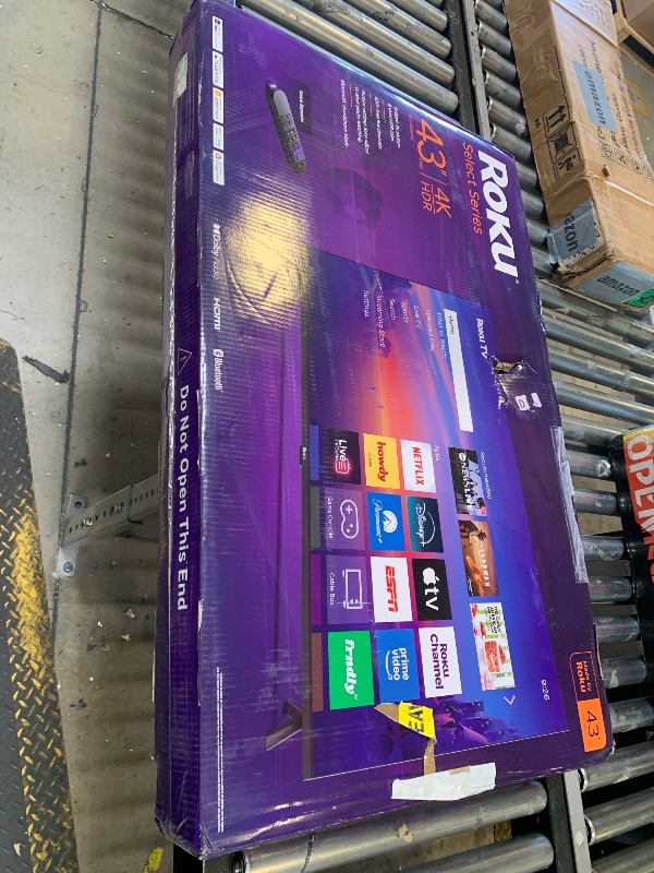 Photo 1 of Roku Smart TV 2026 – 43-Inch Select Series, 4K HDR TV – Roku TV with Voice Remote – Flat Screen LED Television with Wi-Fi for Streaming Live Local News, Sports, & Movies – Bluetooth Headphone Mode