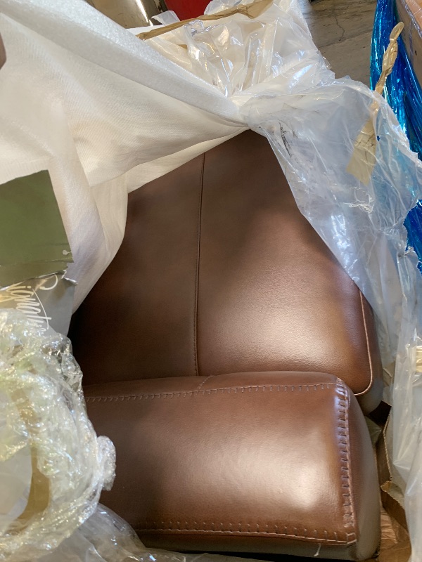 Photo 1 of Signature Design by Ashley Creazzo Contemporary Leather Match Oversized Chair with Loose Seat Cushion, Dark Brown