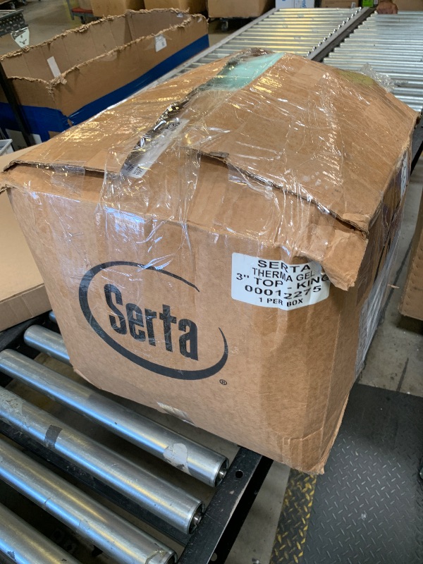 Photo 1 of Serta ThermaGel Cooling, Pressure-Relieving Memory Foam Mattress Topper, 3 Inch, King, Made in The USA