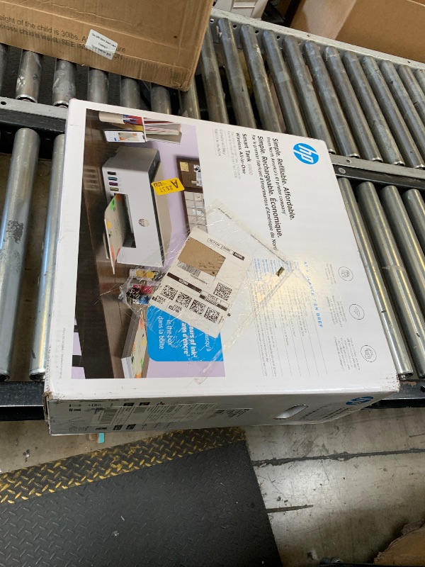 Photo 1 of HP Smart Tank 5000 Wireless All-in-One Ink Tank Printer, Scanner, Copier with 2 Years of Ink Included, Best-for-Home, Cartridge-Free, Refillable and AI-Enabled. (5D1B6A)