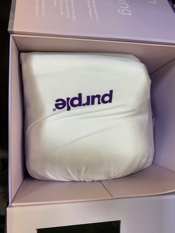 Photo 1 of Purple Deep Pocket SoftStretch Sheets, Queen Size, Rayon Blend, Moisture-Wicking, True White, Fits Other Mattresses, Adaptive Support1077482367
LPNPMGP0481753