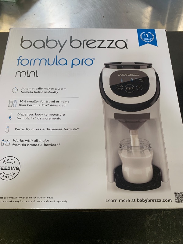 Photo 1 of Baby Brezza Formula Pro Mini Baby Formula Mixer Machine Fits Small Spaces and is Portable for Travel– Bottle Makers Makes The Perfect Bottle for Your Infant On The Go, White
