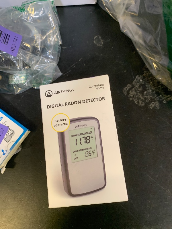 Photo 1 of Airthings Corentium Home Radon Detector 223 Portable, Lightweight, Easy-to-Use, (3) AAA Battery Operated, USA Version, pCi/L