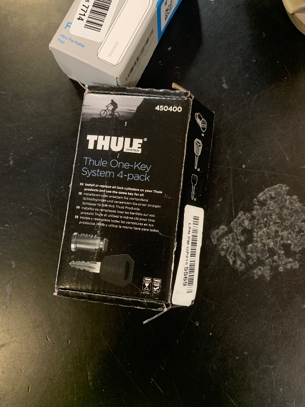 Photo 1 of Thule One-Key System 4 Pack, Silver/Black