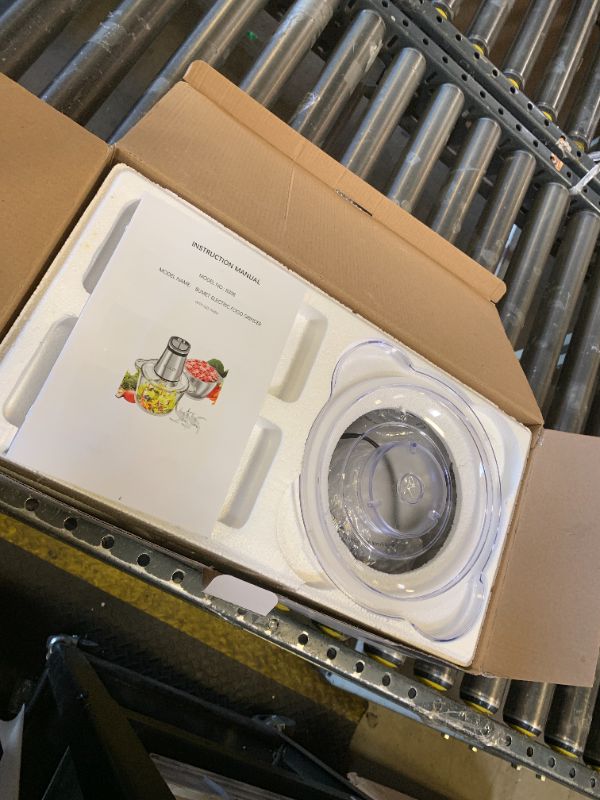 Photo 1 of BUMET 2X12-cup bowls 800W Electric Food Processor with LED timer. 3-Tiered 6 Cutting Edges blade for mincing, chopping, Ideal as meat grinder, fresh vegetables chopper, pet food process in kitchen.