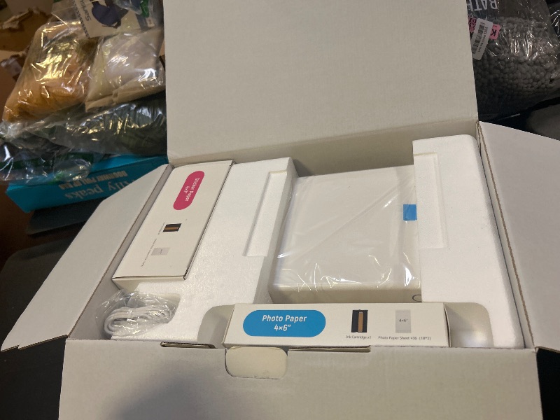 Photo 1 of Liene PixCut S1 Inspire Kit - All-in-One Color Sticker Printer & Cutting Machine, Thermal Dye-Sublimation Photo Printer, 300 DPI, Color Label Maker with 180 Sheets (36 Photo + 144 Sticker Paper)