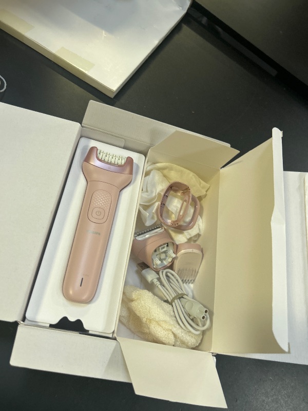 View 2 of Philips Epilator Series 9000 - Cordless Wet and Dry Electric Epilator, Hair Removal for Legs, Body and Bikini, with ProGuide, 8 Accessories, 60 min. Runtime, Model BRE717/00