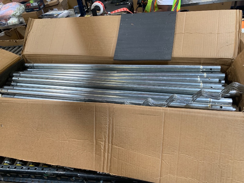 Photo 1 of ALEKO Galvanized Steel Chain Link Fence | Complete Kit | 4 x 50 Ft | 12.5-AW Gauge | Silver KITCLF4X50