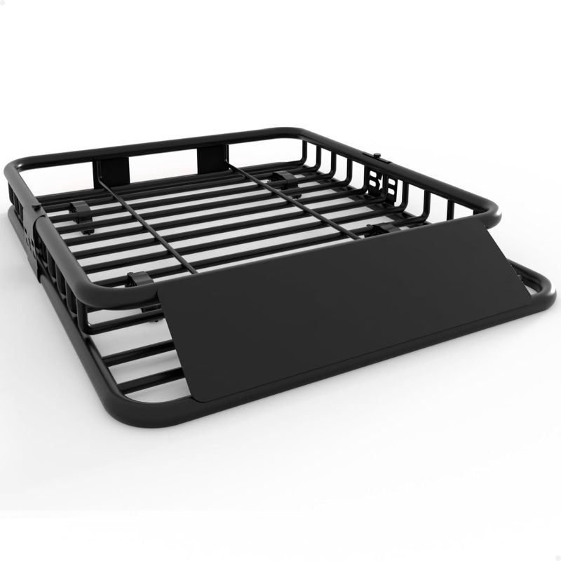 Photo 1 of GarveeLife 51 in x 36 in Universal Roof Rack Basket, 200 LBS Capacity Rooftop Cargo Carrier Basket, Heavy Duty Luggage Holder Rack for SUVs, Trucks, Vehicles