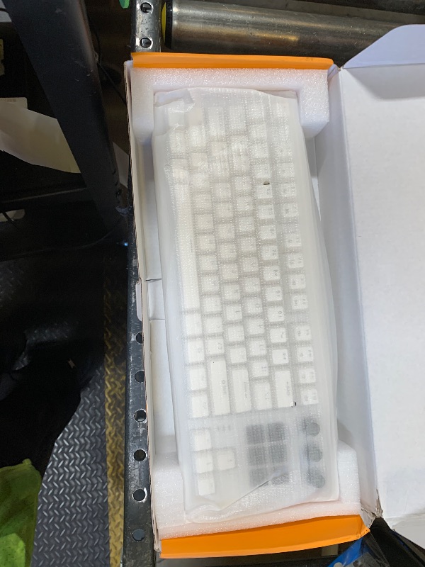 Photo 1 of darkFlash K87PRO TKL Mechanical Keyboard with 6 LCD Stream Control Keys & 3 Media Knobs – Gasket Mount, Hot-Swappable RGB Gaming & Streaming Macro Keyboard for PC & Mac (White)