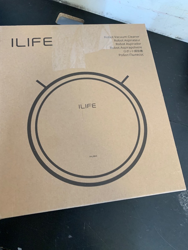 Photo 1 of ILIFE V2 Robot Vacuum Cleaner, Tangle-Free Suction, 120 Mins Runtime, Slim, Self-Charging Robotic Vacuum Cleaner, Ideal for Pet Hair and Hard Floors