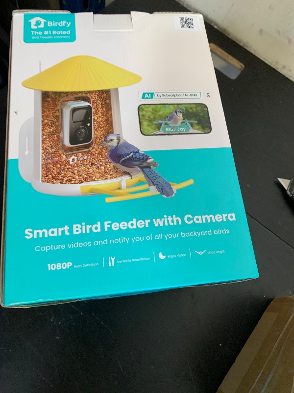 Photo 1 of NETVUE by Birdfy Smart Bird Feeder with 2K AI Camera Solar Powered, 3MP Wireless Wildbird Watching, Live Stream & Night Vision, Auto-Capture & Notify, Collection & Cloud Storage (AI by Subscription)