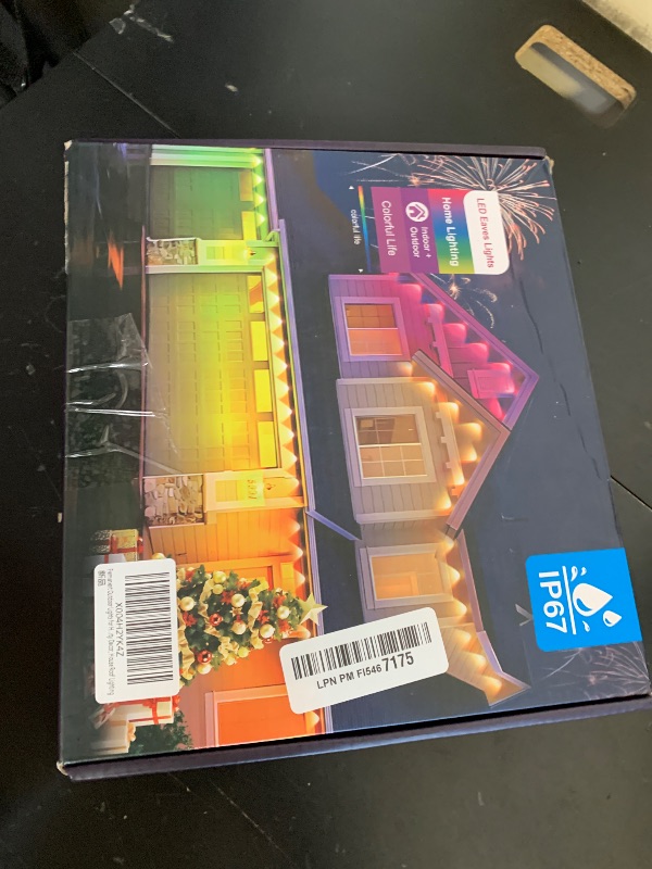 Photo 1 of Permanent Outdoor Lights for House,200ft RGB+IC Lights with 16 Million Colors & 50 Scene Modes, App/Remote Control, IP67 Waterproof, DIY Music Sync, for Christmas, Holiday & Party Decor