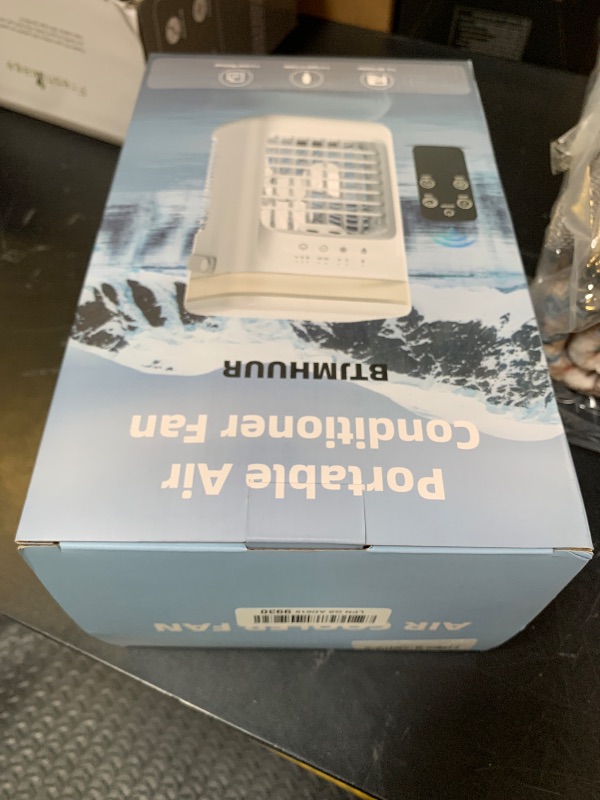 Photo 1 of 2026 New 4-in-1 Portable Air Conditioner, Sound ?30dB Mini AC Unit, 12H Runtime, 1000ML Evaporative Air Cooler, 3 Speed & 2 Mist, Remote, USB, Timer, 7-Color LED for Bedroom Office Car - 1 PCS
