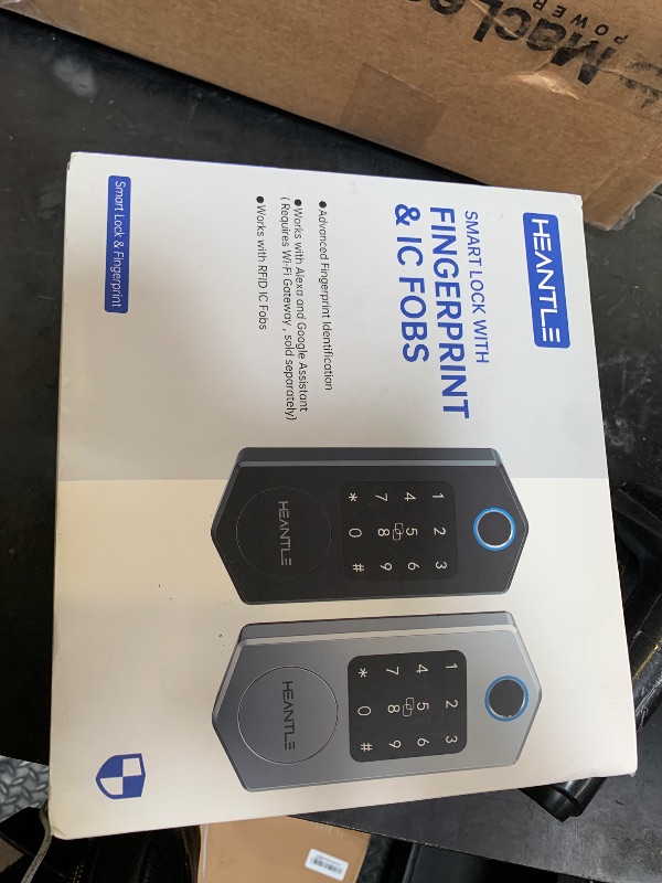 Photo 1 of Keyless Entry Door Lock,HEANTLE Fingerprint Smart Deadbolts with Touchscreen Keypad for Front Door,Electronic Bluetooth Deadbolt with App Control,Auto Lock