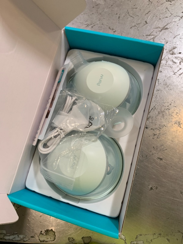 Photo 1 of Paruu P20 Hands-Free Wearable Electric Breast Pump - 4 Modes & 12 Suction Levels, 19/21/24mm Double-Sealed Flanges, Visible Milk Volume & Pumping Time, Lightweight Portable (2 Pack, Light Green)