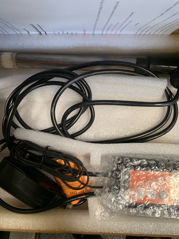 View 3 of 1500w Immersion Water Heater, Portable Submersible Heater,Titanium Immersion hot tub Water Heater with UL Listed capacitors Leakage Protection-Accurate Temperature Control