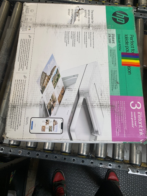 Photo 1 of HP DeskJet 4255e Wireless All-in-One Color Inkjet Printer, Scanner, Copier, Best-for-Home, 3 Month Instant Ink Trial Included. This Printer is only 2.4 ghz Capable. AI-Enabled (588S6A)