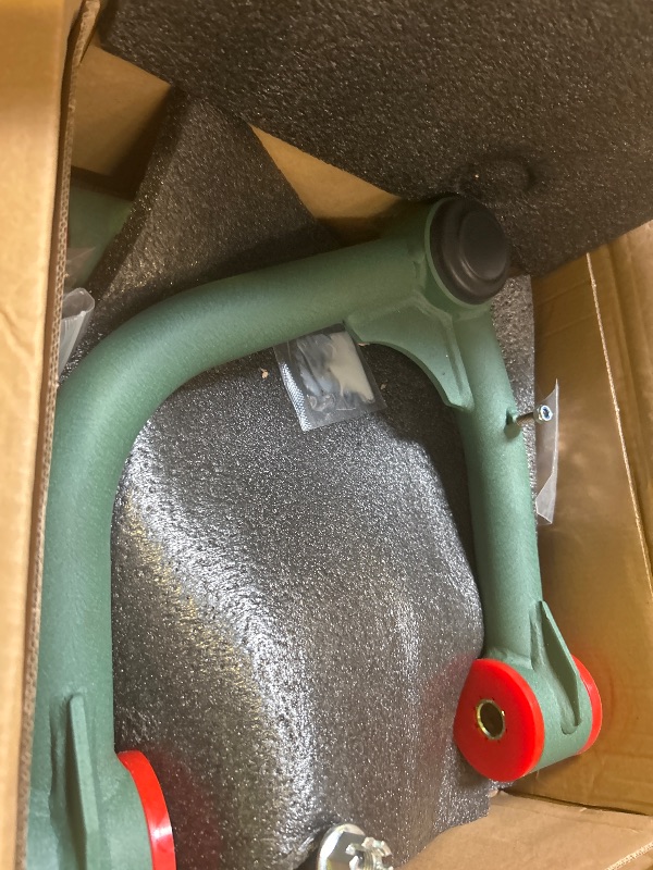 Photo 1 of Front Upper Control Arms for 2007-2021 Toyota Tundra, 2008-2022 Toyota Sequoia, 2-4" Lift Suspension Tubular Arms with Ball Joint, Replacement OEM Factory Suspension Arms, Wrinkle Green