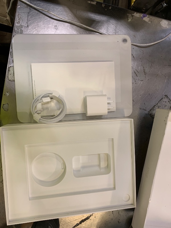 Photo 1 of Apple iPad (10th Generation): with A14 Bionic chip, 10.9-inch Liquid Retina Display, 64GB, Wi-Fi 6, 12MP front/12MP Back Camera, Touch ID, All-Day Battery Life – Silver