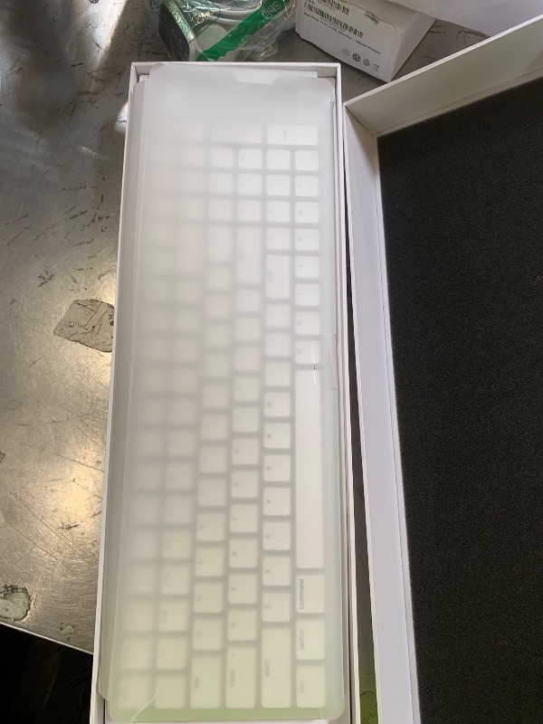 Photo 1 of LOFREE Flow Low Profile Mechanical Keyboard, 100 Keys Rechargeable Wireless Keyboards with Bluetooth and Wired Connection for Windows, Mac OS/White Ghost Linear Switches