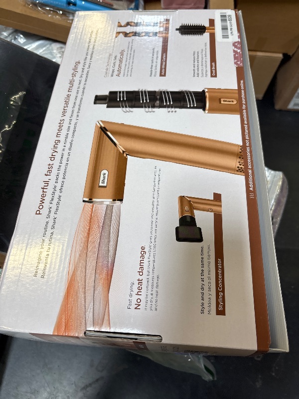 Photo 1 of Shark FlexStyle | Air Multi-Styler & Drying System | Hair Dryer Brush for Blowouts with Coanda Auto- Wrap Curlers, Oval Brush, Concentrator Attachment & Storage Bag | Copper (Spec. Edition) | HD433CP