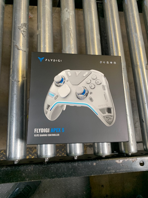 Photo 1 of FLYDIGI Apex 5 PC Controller, Forceflex Joystick 2.0, ForceAdapt Triggers, 3ms Ultra-Low Latency, RGB Light Bar, Full-Color LCD Display,1500mAh Battery PC/NS/Android/TV