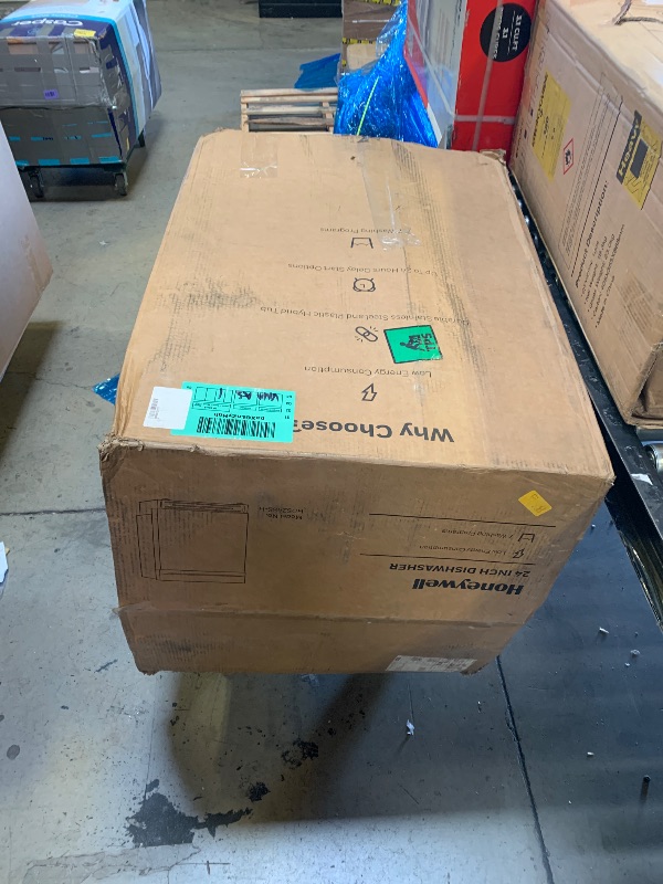Photo 1 of Honeywell 24 Inch Dishwasher with 12 Place settings, 7 Washing Cycles, Stainless Steel and Plastic Tub, UL/Energy Star- Stainless Steel