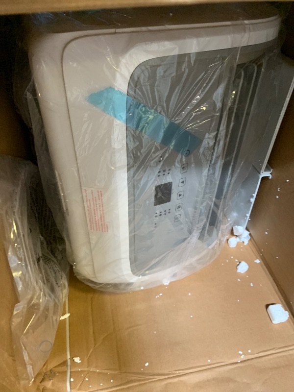 Photo 1 of BLACK+DECKER Smart Portable Air Conditioner, 14,000 BTU for Rooms up to 700 Sq. Ft., Smart Portable AC with Follow Me Remote and Window Kit, BPACT14WT, White