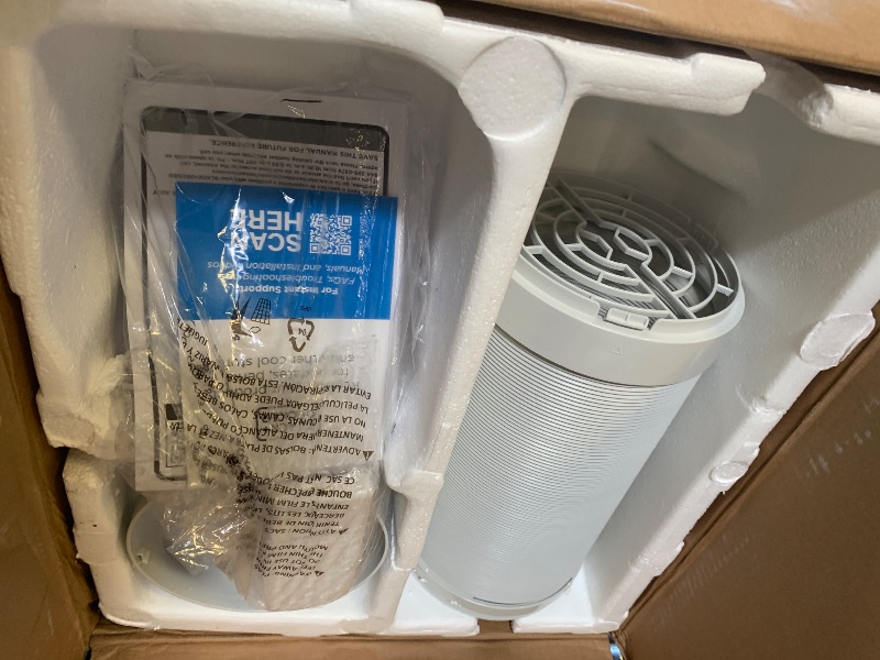 Photo 1 of BLACK+DECKER Smart Portable Air Conditioner, 14,000 BTU for Rooms up to 700 Sq. Ft., Smart Portable AC with Follow Me Remote and Window Kit, BPACT14WT, White