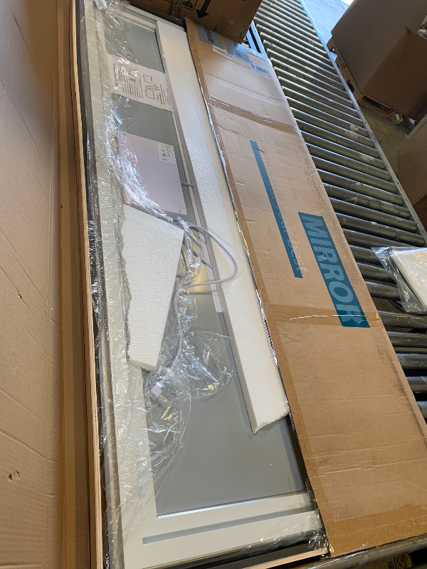 Photo 1 of 32"x72" LED Bathroom Mirror with Lights, Anti-Fog, Backlit + Front Lit, Dimmable, Led Vanity Mirror for Wall, Lighted Bathroom Mirror, 3 Colors, Shatter-Proof Tempered Glass