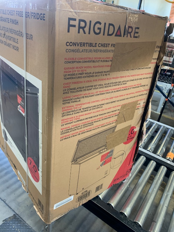 Photo 1 of Frigidaire Chest Deep Freezer, 7 Cu. Ft. Capacity, Granita Rugged Design-Adjustable Thermostat-Removable Vinyl Coated Wire Basket-Easy Defrost Drain (factory sealed)