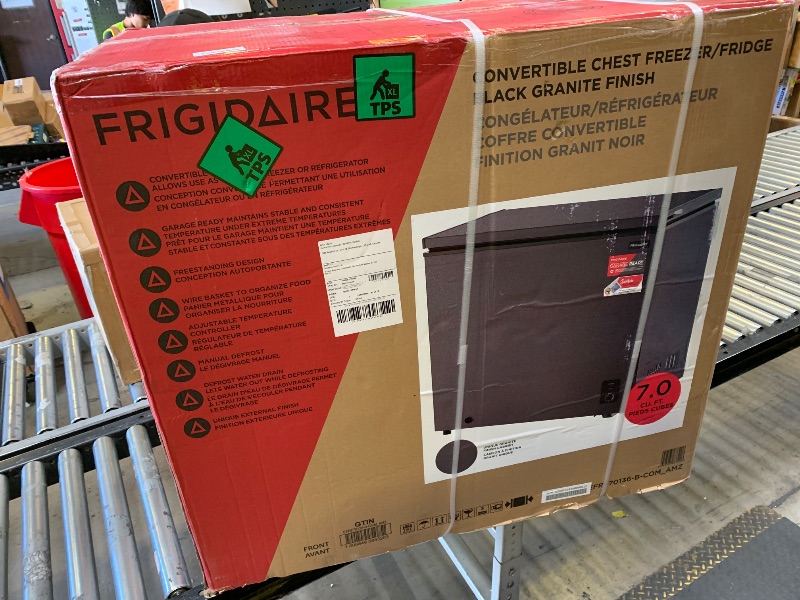 Photo 1 of Frigidaire Chest Deep Freezer, 7 Cu. Ft. Capacity, Granita Rugged Design-Adjustable Thermostat-Removable Vinyl Coated Wire Basket-Easy Defrost Drain (factory sealed)