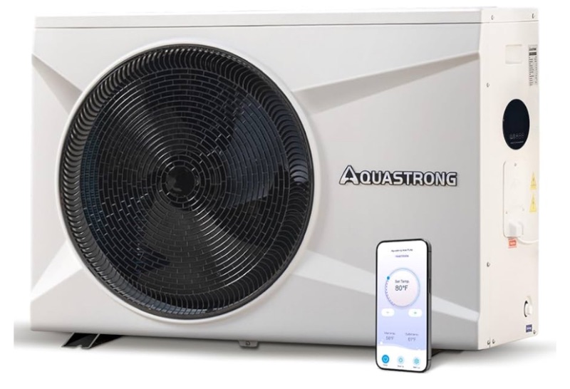 Photo 1 of AQUASTRONG Inverter Swimming Pool Heat Pump,Pool Heater for Above Ground and Inground Pool Heating Smart WiFi Control and Cooling Pool Heater Pools Up to, 21000 Gallons (factory sealed)