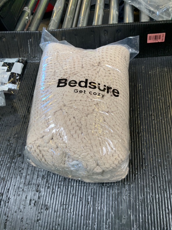 Photo 1 of Bedsure 100% Cotton Oversized King Blanket for Spring Summer, Waffle Weave Couch Cover California King Blanket, Thin Lightweight Breathable Bedding Gifts for Women, Men, Teens, Linen, 120"x94"