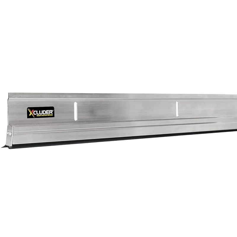 Photo 1 of Xcluder 36" Versa-Line Rodent Proof Door Sweep, Mill Aluminum Finish – Seals Out Rodents and Pests, Easy to Install, Maximum Adjustability; Under-Door Seal; Rodent Proof