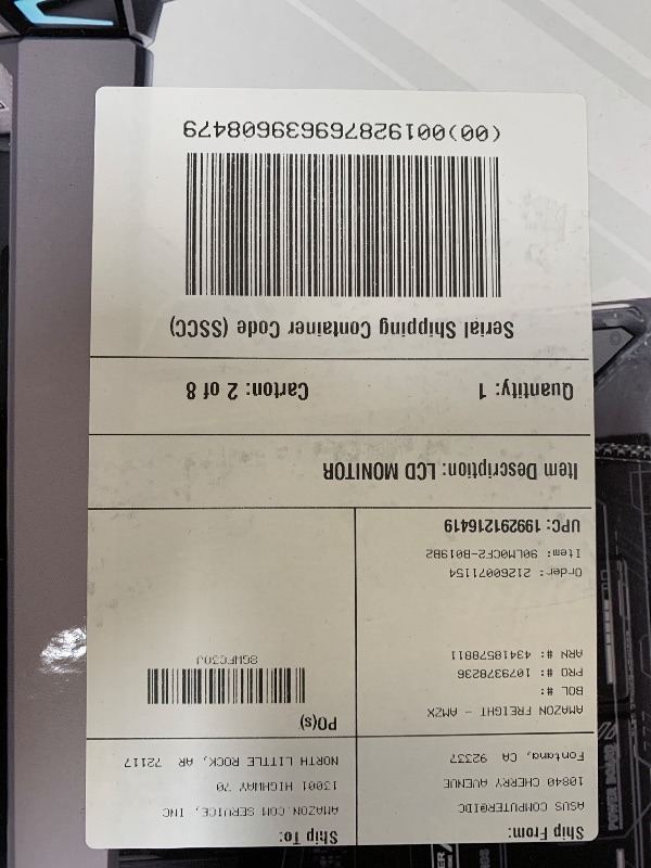 Photo 1 of ASUS ROG Swift 27" OLED Gaming Monitor (PG27AQWP-W) - TrueBlack Glossy Tandem OLED, Dual-Mode (QHD@540Hz, HD@720Hz), 0.02ms, G-SYNC Compatible, Neo Proximity Sensor, DP 2.1, 3 yr Warranty