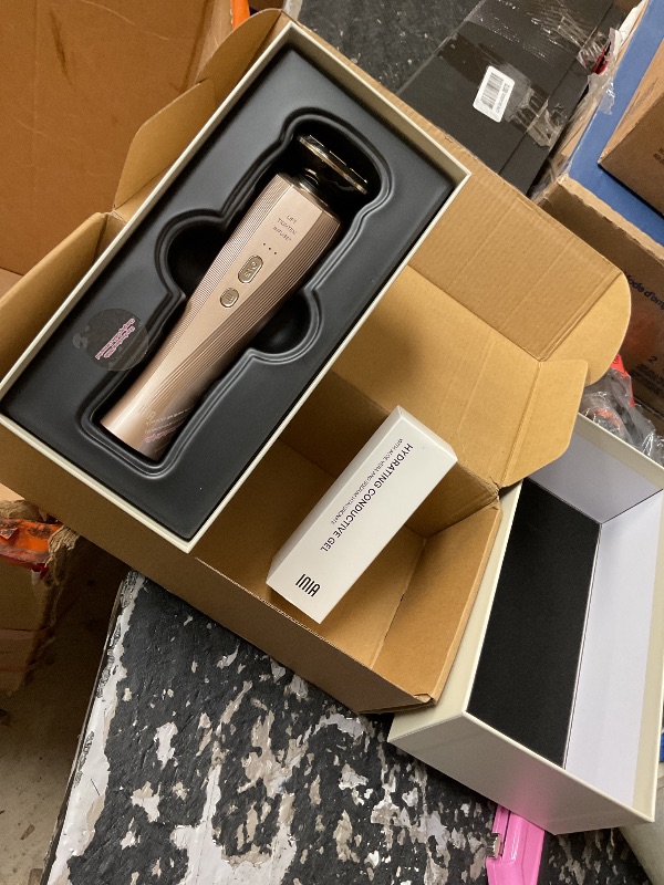 Photo 1 of INIA Flare 3-in-1 Microcurrent Facial Device Red Light Therapy for Face and Neck Massager Tool with Heat & Vibration for Skincare Puffiness, Firming, Smoothing