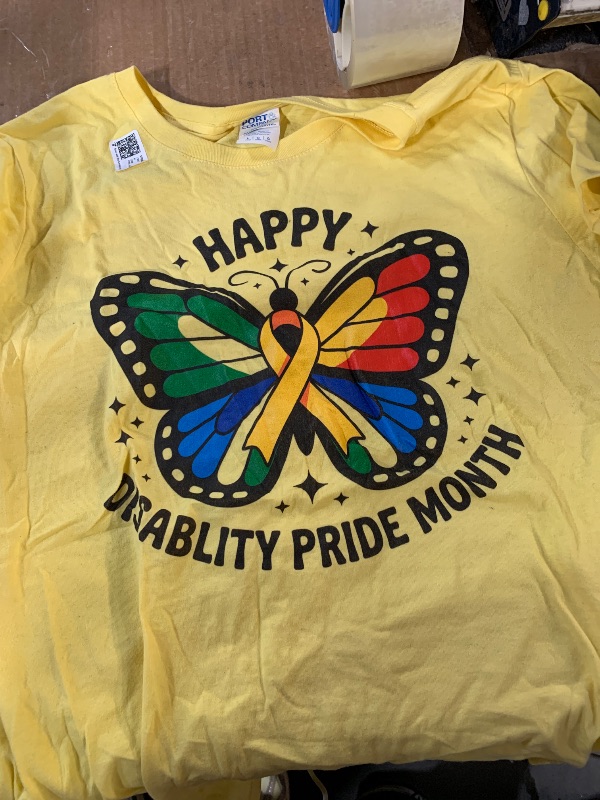 Photo 1 of ***STOCK IMAGE FOR REFERENCE***
July Disability Pride Month Awareness T-Shirt L