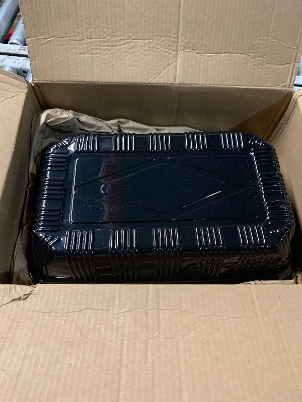 View 2 of ***MISSING PARTS*MINOR DAMAGE***Tessco for You Disposable Cat Litter Boxes - 60 Pack, Black