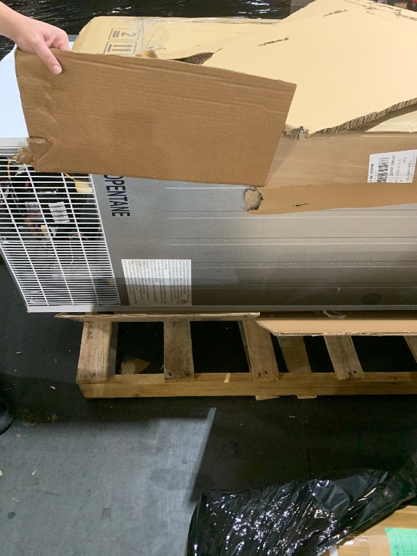 View 4 of ***MAJOR DAMAGE*****TRUCK/TRAILER PICKUP ONLY***BEYOU 10.7 Cu. ft. Commercial Freezer Upright with Single Glass Door