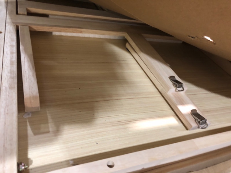 View 2 of * Broken hinges missing hardware* TEAKMAMA Tilting Puzzle Table, 1500 Pieces 27.6" H Puzzle Board for Adults