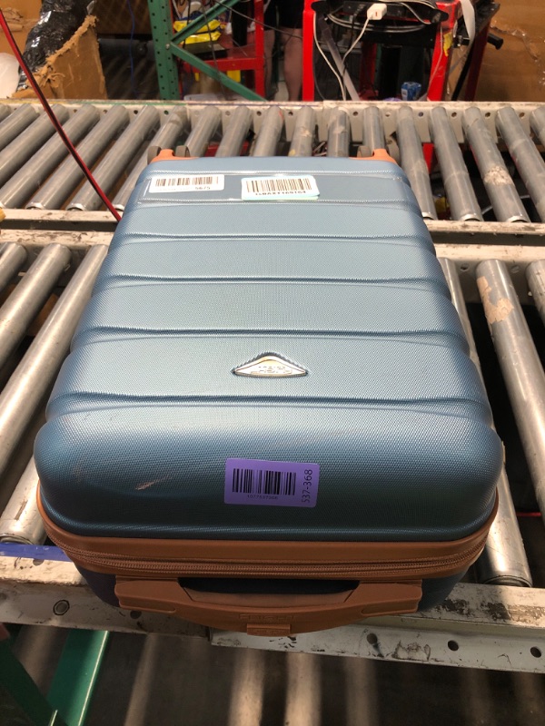 View 4 of ***MISSING KEY*** Flight Knight 22x14x9" Expandable Carry On Suitcase Hardside TSA Lock USB C Port Lightweight Luggage Silent Double Spinner Wheels Maximum Overhead Carry-On Bag For American & United Approved Airlines