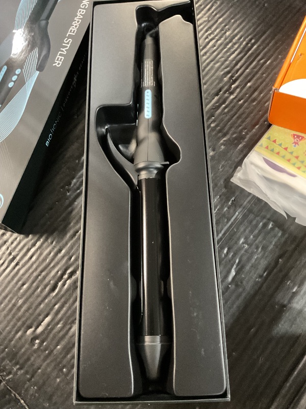 View 3 of ** box is damaged, but not product **
Bio Ionic Long Barrel Curling Iron, Moisture Heat Technology & NanoIonic MX