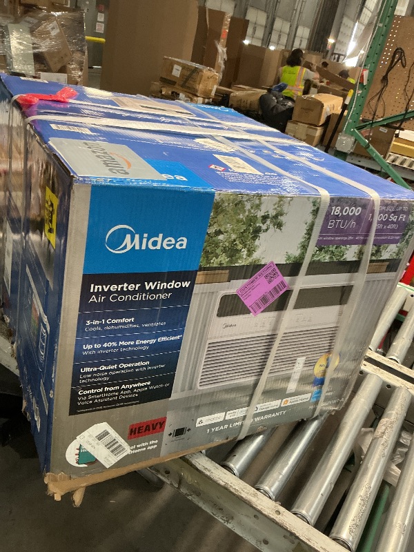 Photo 1 of ***FACTORY SEALED**Midea 18,000 BTU Smart Inverter 208/230V Window AC 1,000 Sq Ft