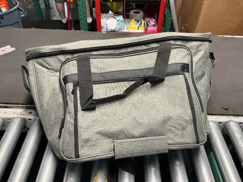 Photo 1 of *** STOCK PHOTO FOR REFERENCE ONLY***X-LARGE Carrying Case, Portable Sewing Machine Storage Bag with Carrying Handle, Shoulder Strap, Luggage Sleeve, Large Sewing Organizer Tote Bag for Most Standard Machines