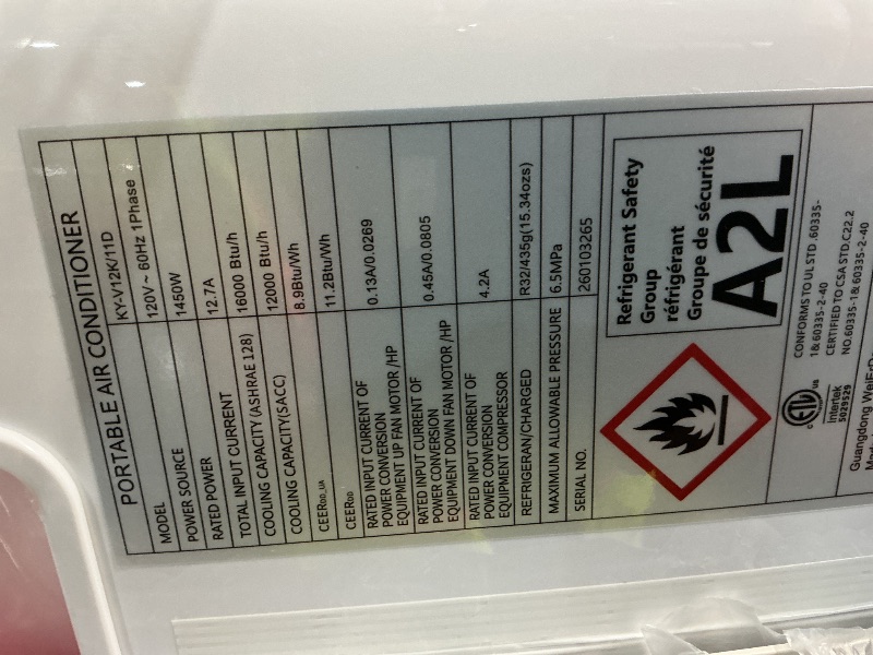 View 3 of **WINDWON KIT IS DAMAGED** AGTANA 16000 BTU Inverter Portable Air Conditioner