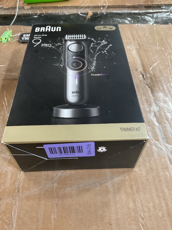 Photo 1 of ***MISSING CHARGING WIRE*** Braun All-in-One Series 9 PRO Men's Electric Beard Trimmer, Hair Clipper, Shaver & Razor for Face, Hair & Body, AIO 9570 with Gillette Labs Razor, Cordless