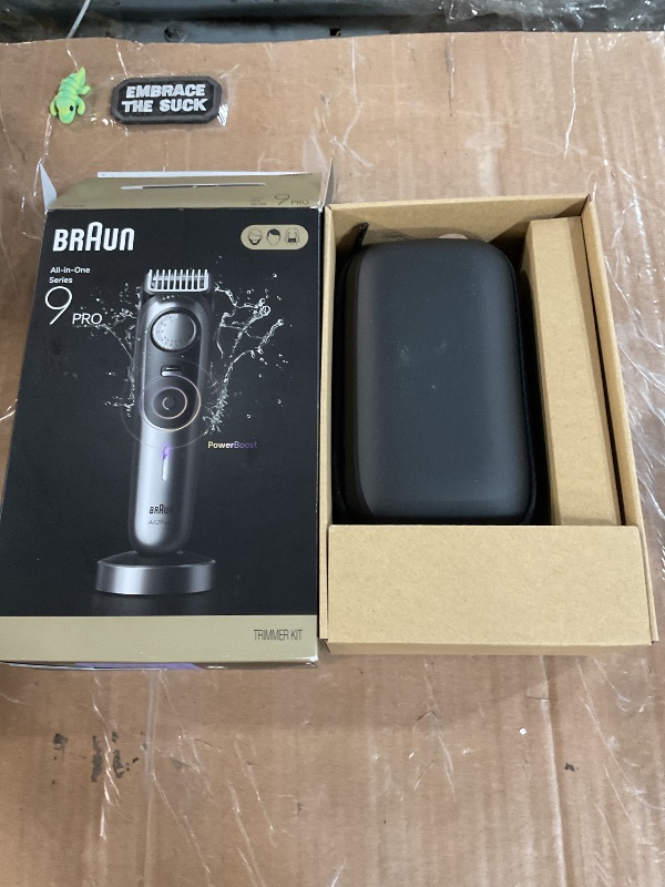Photo 1 of ***MISSING CHARGING WIRE*** Braun All-in-One Series 9 PRO Men's Electric Beard Trimmer, Hair Clipper, Shaver & Razor for Face, Hair & Body, AIO 9570 with Gillette Labs Razor, Cordless